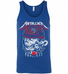 Metallica Skull Snake San Francisco 49ers Tank - zezetee