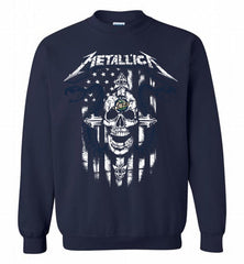 Metallica Snake Skull Utah Jazz Logo Crewneck Sweatshirt - zezetee