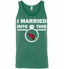 I MARRIED INTO THIS NFL Arizona Cardinals Fans Gift Tank - zezetee