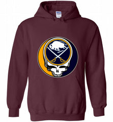 NHL TEAM BUFFALO SABRES X GRATEFUL DEAD LOGO BAND Hoodie - zezetee