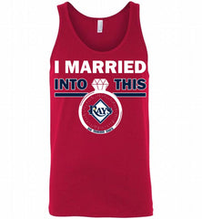I MARRIED INTO THIS MLB Tampa Bay Rays Fans Tank - zezetee
