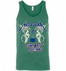 Metallica Tampa Bay Lightning Logo Tank - zezetee
