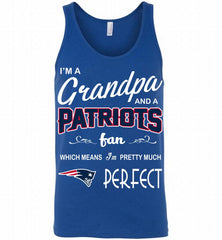 I'M A Grandpa And A New England Patriots Pretty Much Perfect Tank - zezetee