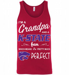 I'M A Grandpa And A Kansas State Wildcats Fan Tank - zezetee
