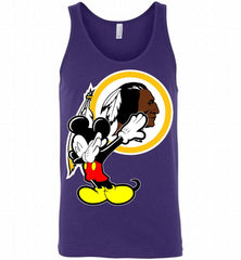 Disney Mickey Mouse Dabbing Washington Redskins Tank - zezetee