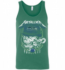 Metallica Skull Snake Seattle Seahawks Tank - zezetee