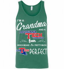 I'M A Grandma And A Louisiana Tech Bulldogs Fan Tank - zezetee