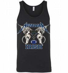 Metallica Notre Dame Fighting Irish Logo Tank - zezetee