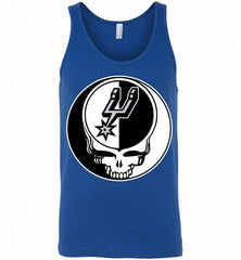 San Antonio Spurs Grateful Dead Logo Band Tank - zezetee