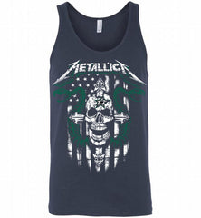 Metallica Snake Skull Dallas Stars Logo Tank - zezetee