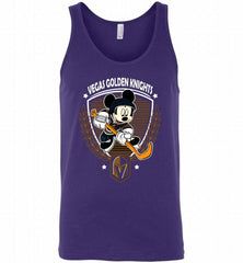 NHL HOCKEY MICKEY MOUSE TEAM VEGAS GOLDEN KNIGHTS Tank - zezetee