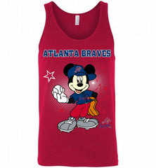 Atlanta Braves Mickey Mouse Disney Super Star Tank - zezetee