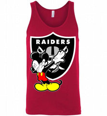 Disney Mickey Mouse Dabbing Oakland Raiders Tank - zezetee