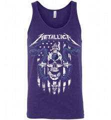 Metallica Snake Skull Memphis Grizzlies Logo Tank - zezetee