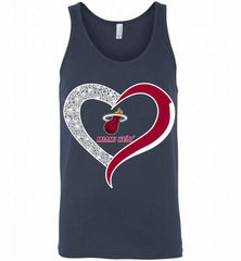 Miami Heat In Diamond Heart Tank - zezetee