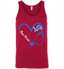 Detroit Lions Love Nurse One Pride Tank - zezetee