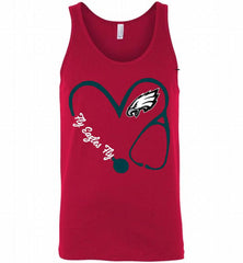 PHILADELPHIA EAGLES LOVE NURSE FLY EAGLES FLY Tank - zezetee