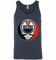 NHL TEAM EDMONTON OILERS X GRATEFUL DEAD LOGO BAND Tank - zezetee