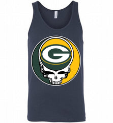Green Bay Packers Grateful Dead Logo Band Tank - zezetee