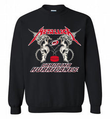 Metallica Carolina Hurricanes Logo Crewneck Sweatshirt - zezetee
