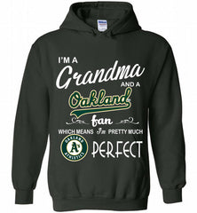 I'M A Grandma And A Oakland Athletics Fans Gift Hoodie - zezetee