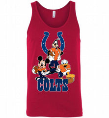 Mickey Goofy Donald Disney Indianapolis Colts Football Gift Tank - zezetee