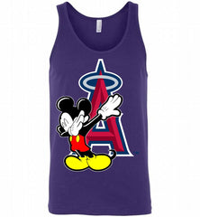Disney Mickey Mouse Dabbing Los Angeles Angels Tank - zezetee
