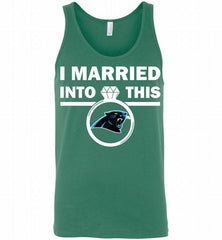 I MARRIED INTO THIS NFL Carolina Panthers Fans Gift Tank - zezetee