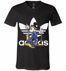 ADIDAS SKI MINNIE MOUSE DISNEY SPORTS V-Neck Shirt - zezetee