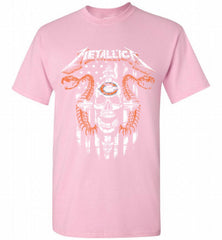 Metallica Snake Skull Chicago Bears Logo Shirt - zezetee