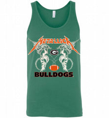 Metallica Georgia Bulldogs Logo Tank - zezetee