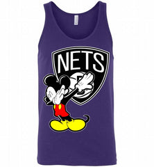 Disney Mickey Mouse Dabbing Brooklyn Nets Tank - zezetee