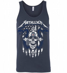 Metallica Snake Skull Winnipeg Jets Logo Tank - zezetee