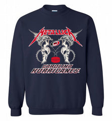 Metallica Carolina Hurricanes Logo Crewneck Sweatshirt - zezetee
