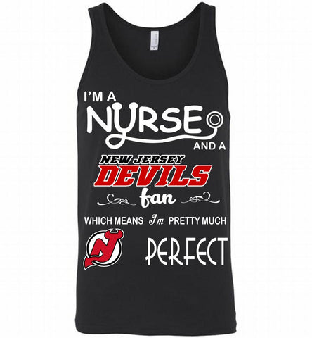 I'M A Nurse And A New Jersey Devils Fans Gift Tank - zezetee