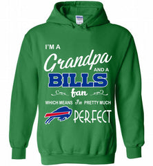 I'M A Grandpa And A Buffalo Bills Pretty Much Perfect Hoodie - zezetee