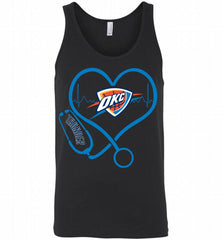 Nurse Heartbeat Love Oklahoma City Thunder Tank - zezetee