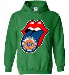 New York Mets  x The Rolling Stones Logo Hoodie - zezetee