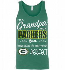 I'M A Grandpa And A Green Bay Packers Pretty Much Perfect Tank - zezetee