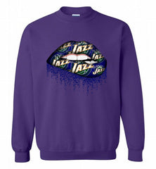 Lip Utah Jazz Crewneck Sweatshirt - zezetee