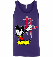 Disney Mickey Mouse Dabbing Houston Rockets Tank - zezetee