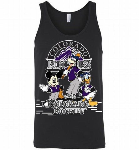 Mickey Goofy Donald Colorado Rockies Teams Tank - zezetee