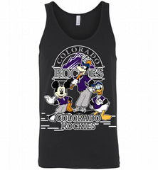 Mickey Goofy Donald Colorado Rockies Teams Tank - zezetee