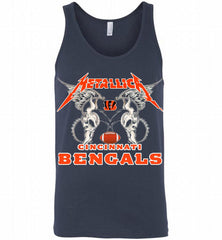 Metallica Cincinnati Bengals Logo Tank - zezetee
