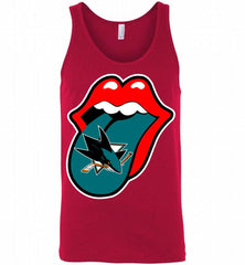 San Jose Sharks  x The Rolling Stones Logo Tank - zezetee