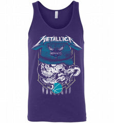 Metallica Skull Snake Charlotte Hornets Bobcats Tank - zezetee