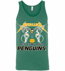 Metallica Pittsburgh Penguins Logo Tank - zezetee