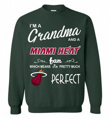 I'M A Grandma And A Miami Heat Fans Perfect Crewneck Sweatshirt - zezetee