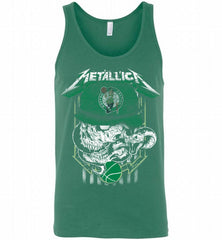 Metallica Skull Snake Boston Celtics Tank - zezetee