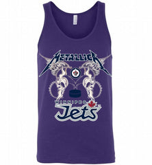 Metallica Winnipeg Jets Logo Tank - zezetee